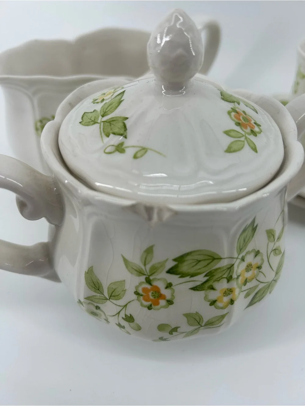 Petite Flora Ironstone 9 piece set